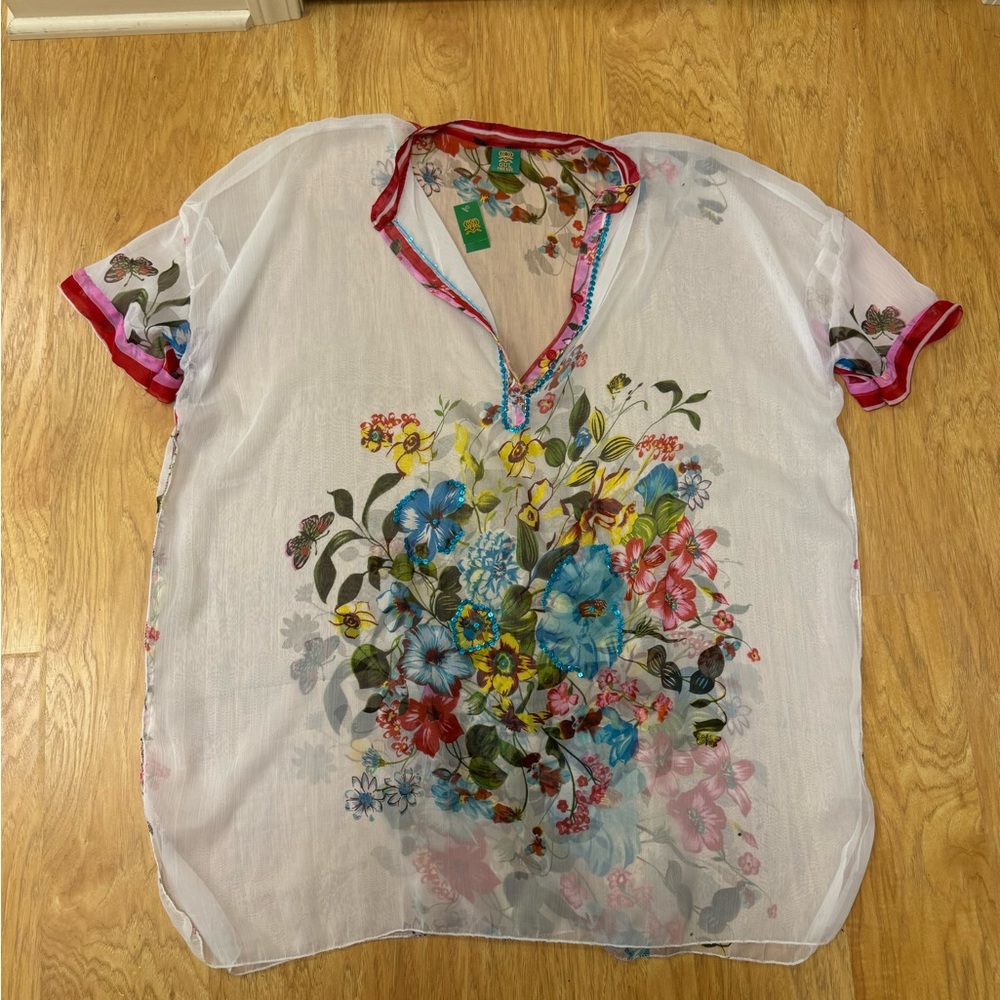 GUL Floral Flowy Over Shirt